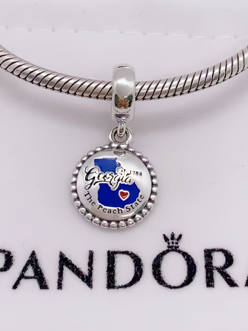Pandora Georgia Map Dangle Charm